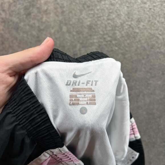 Nike Shorts Women Small Black Pink Dri-Fit Tempo Running Athletic Lightweight - Picture 5 of 11